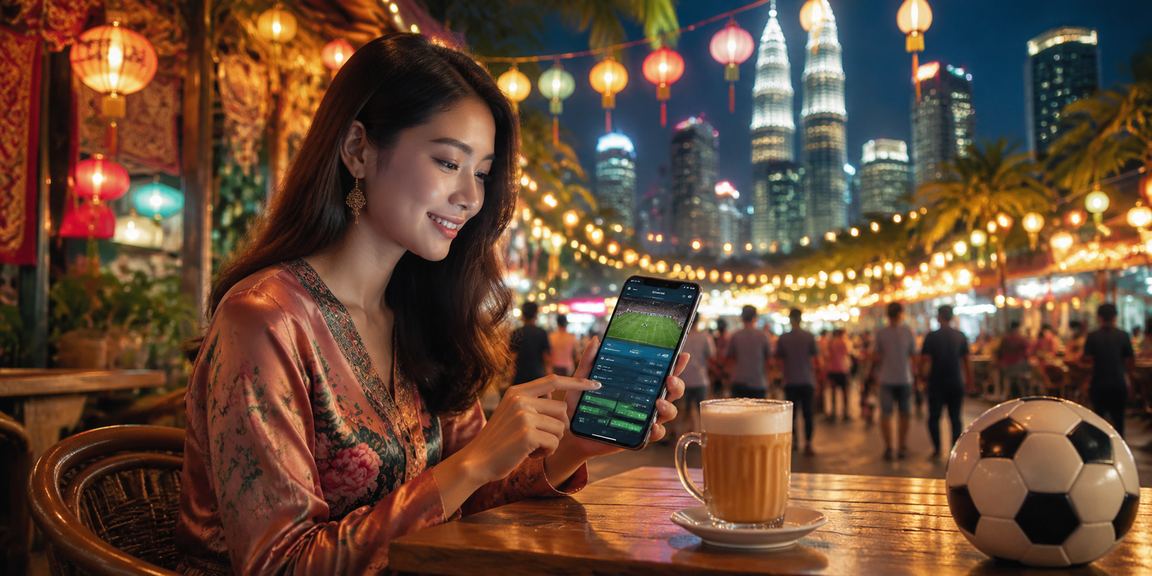 Pemain di Petaling Jaya menyemak promosi taruhan bola sepak melalui telefon pintar